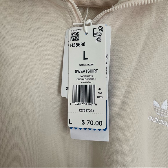 Women's adidas Originals Adicolor Classics Half-Zip Sweatshirt - Picture 5 of 5